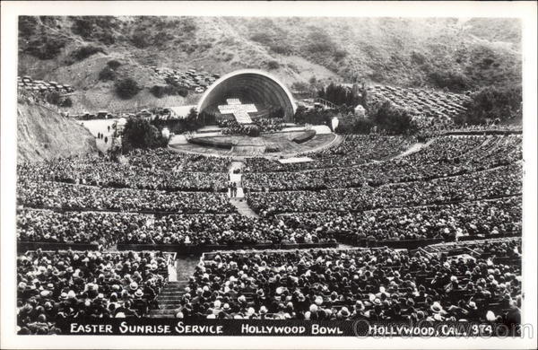 Easter Sunrise Service, Hollywood Bowl California
