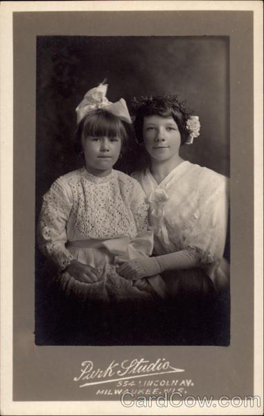 Portrait of Two Sisters Children
