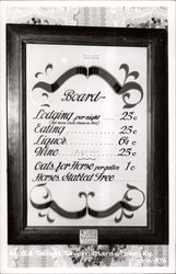 Old Inn Sign at Old Talbot Tavern Postcard