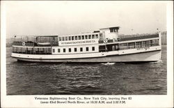 Veterans Sightseeing Boat Co North Haven Postcard