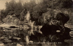 Outlet of Cave and Natural Stone Bridge Pottersville, NY Postcard Postcard