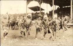 Indian War Dance at the Pendleton Roundup Oregon Postcard Postcard