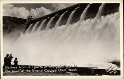 Visitors from All Parts of the Globe Gaze at Dam Visitors from All Parts of the Globe Gaze at Dam