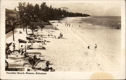 Paradise Beach Nassau, Bahamas Caribbean Islands Postcard Postcard