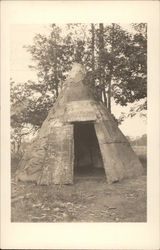 Wigwam, Tuscarora Reservation Postcard