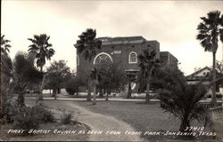 First Baptist Church as Seen From Cedar Park San Benito, TX Postcard Postcard