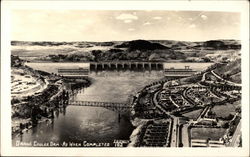 Grand Coulee Dam As When Completed Postcard