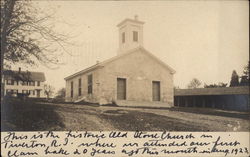 Historic Old Stone Church Tiverton, RI Postcard Postcard