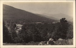 View from Mountain of Town Postcard