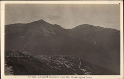 Mts. Adams and Madison over Mt. Washington Road White Mountains, NH Postcard Postcard
