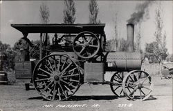 Steam Tractor Postcard