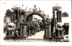Entrance to Way of the Cross Grotto Postcard