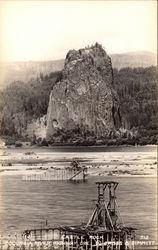 Castle Rock Columbia River Highway, OR Postcard Postcard