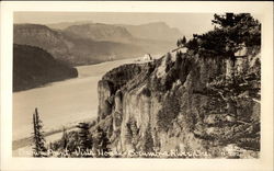 Crown Point and Vista House, Columbia River Postcard