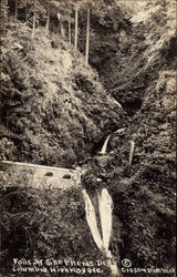 Falls at Shepperd's Dell, Columbia River Highway Postcard