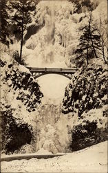 Multnomah Falls Ice Up Postcard