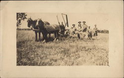 Horse-drawn Plough and Farm Workers Horse-drawn Plough and Farm Workers