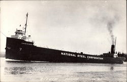 National Steel Corporation Boat Postcard