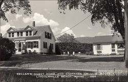 Keller's Guest Home and Cottages on U.S. Route 1 Postcard