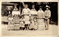 Seminole Indians at Pirate's Cove Pirates Cove, FL Native Americana Postcard Postcard