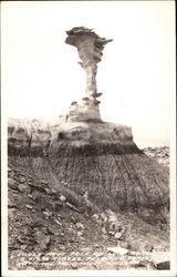 Eagle Nest Rock on Loop Road in First Forest Adamana, AZ Postcard Postcard