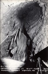 Cathedral Tower, 3rd to 4th Floor, Meramec Caverns Postcard