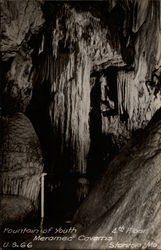 Fountain of Youth, 4th Floor, Meramec Caverns Stanton, MO Postcard Postcard