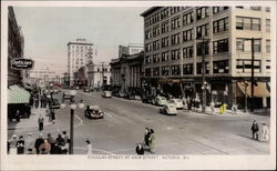 Douglas Street at View Street Victoria, BC Canada British Columbia Postcard Postcard