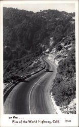 Rim of the World Highway San Bernardino, CA Postcard Postcard