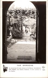 The Gardens, Old Mission San Gabriel California Postcard Postcard