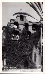 The Bells, San Gabriel Mission Postcard