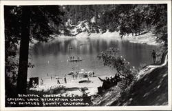 Beautiful Crystal Lake, Crystal Lake Recreation Camp Postcard
