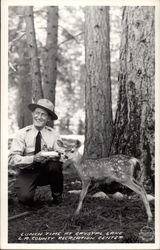 Lunch Time at Crystal Lake Postcard