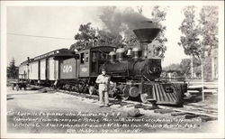 Historical Train of W. Parker Lyon Museum Postcard