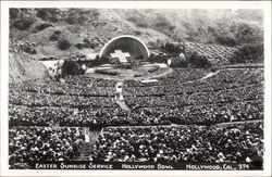 Easter Sunrise Service, Hollywood Bowl Postcard