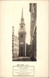 Christ Church Boston, MA Postcard Postcard