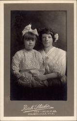 Portrait of Two Sisters Children Postcard Postcard