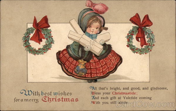 With best wishes for a merry Christmas Children