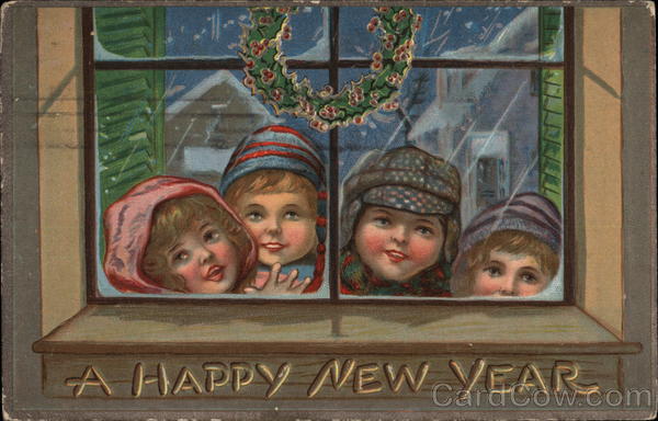 Children & Christmas Wreath