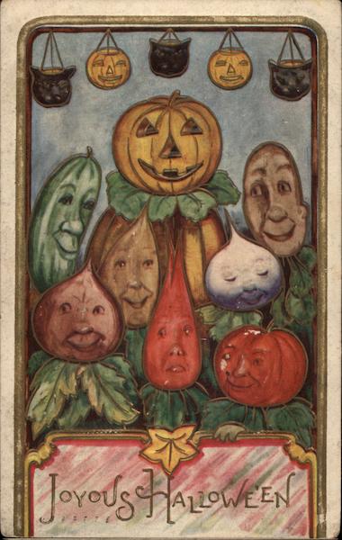Joyous Halloween - Vegetables with Faces