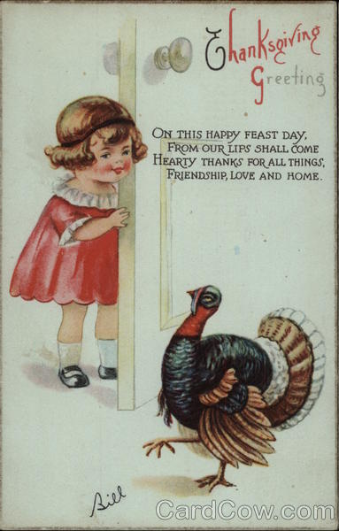 Thanksgiving Greeting Children