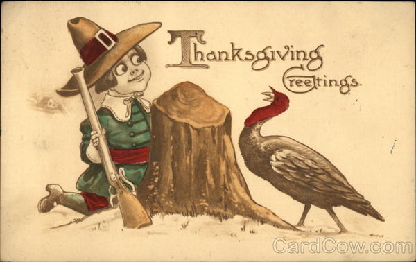 Little Boy with Musket and Turkey Bernhardt Wall Children