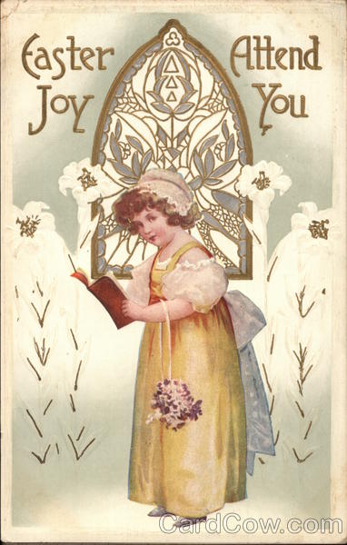 Little Girl Holds a Songbook With Children