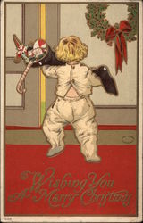 Wishing you a Merry Christmas Postcard