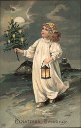 Christmas Greetings Postcard