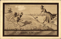 A Narrow Escape Postcard