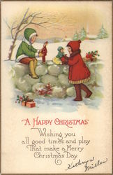 A Happy Christmas Postcard