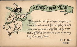 A Happy New Year Postcard