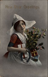 New Year Greeting Postcard