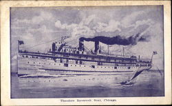 Theodore Roosevelt Boat, Chicago Postcard